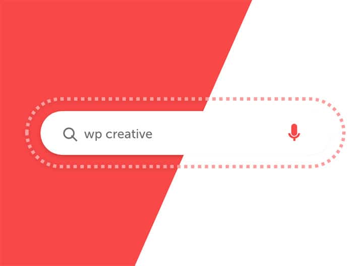WP Creative, Design and Marketing Agency Suffolk, SEO Services, Search Bar